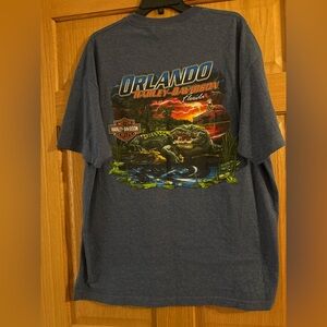 Harley Davidson Motorcycles Orlando Florida Alligator t-shirt men’s size 2X